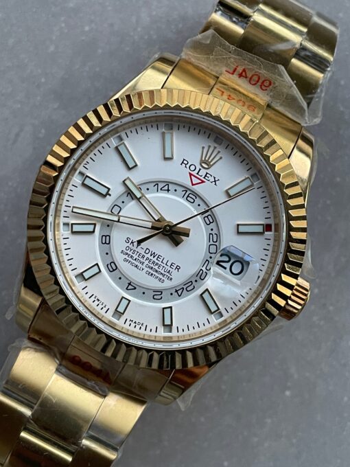 Skydweller SS/YG Noob Best Edition White Dial on SS/YG Bracelet A23J - Image 2