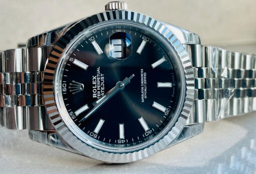 DateJust 41 SS VS Factory 1:1 Best Edition 904L Steel Black Dial on SS Jubilee bracelet - Image 4