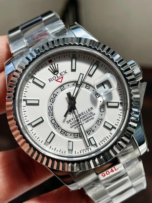 Sky-Dweller 326934 SS Noob 1:1 Best Edition White Dial on SS Bracelet A23J - Image 6