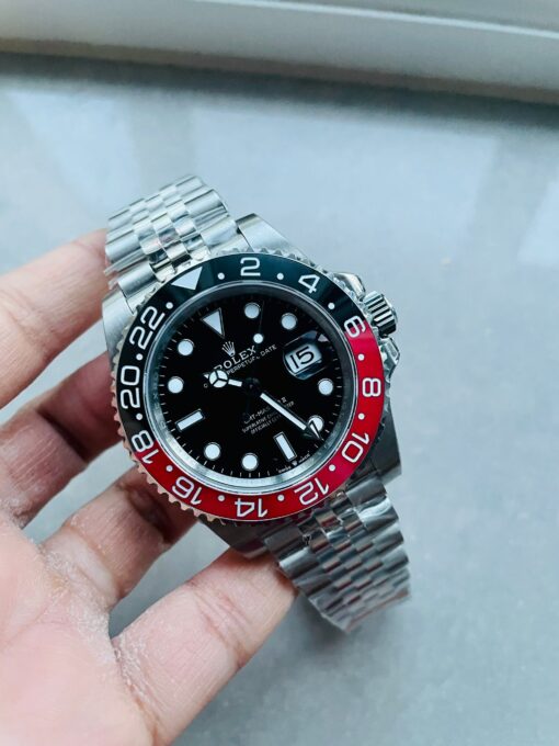 GMT Master II 16710 GMF V5 COLA 904L SS 1:1 RED BLACK Bezel Best Edition on Jubilee Bracelet GMT Master