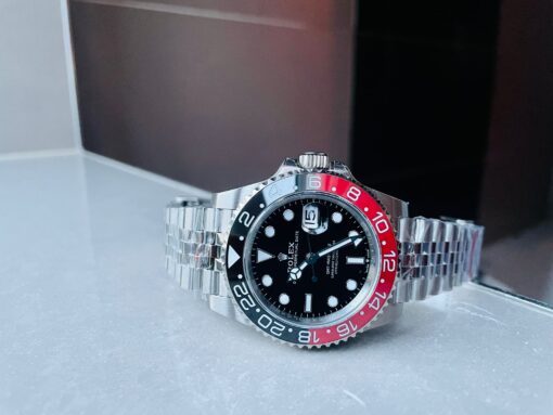 GMT Master II 16710 GMF V5 COLA 904L SS 1:1 RED BLACK Bezel Best Edition on Jubilee Bracelet GMT Master - Image 9