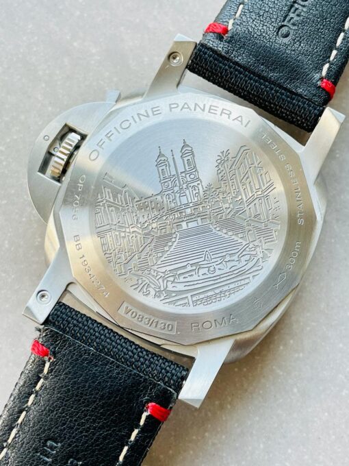 Luminor Marina 1950 ROMA Limited Textile Strap Black Dial - Image 9