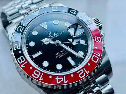 GMT Master II 16710 GMF V5 COLA 904L SS 1:1 RED BLACK Bezel Best Edition on Jubilee Bracelet GMT Master - Image 3