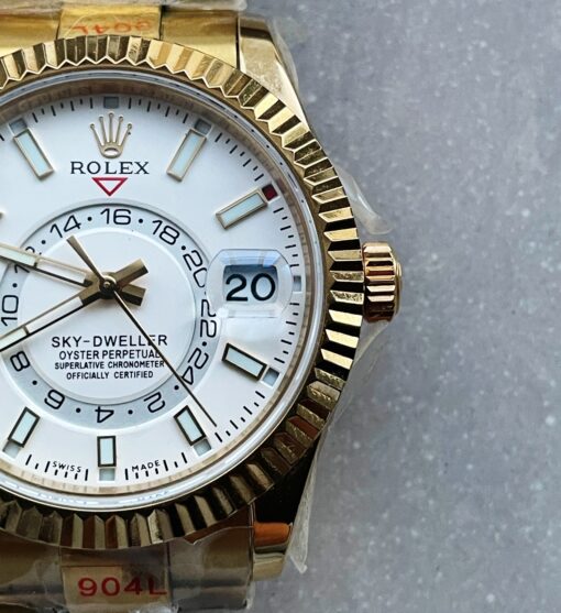 Skydweller SS/YG Noob Best Edition White Dial on SS/YG Bracelet A23J - Image 3