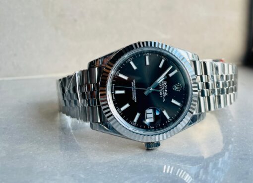 DateJust 41 SS VS Factory 1:1 Best Edition 904L Steel Black Dial on SS Jubilee bracelet - Image 6