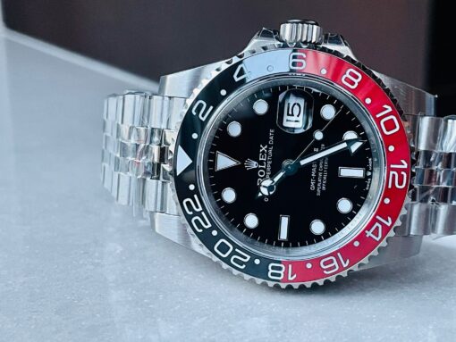 GMT Master II 16710 GMF V5 COLA 904L SS 1:1 RED BLACK Bezel Best Edition on Jubilee Bracelet GMT Master - Image 7