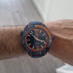 Planet Ocean 45.5mm Big Blue Real Ceramic VSF 1:1 Best Edition on Blue Rubber Strap A8906 Super Clone photo review