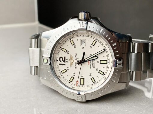 Colt Automatic 44mm SS GF 1:1 Best Edition White Textured Dial on SS Bracelet A2824 - Image 4