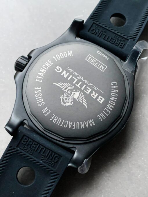 Superocean 44mm Special PVD GF 1:1 Best Edition Black Dial on Black Rubber - Image 6