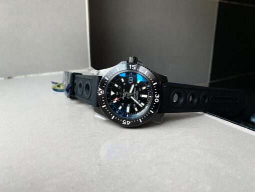 Superocean 44mm Special PVD GF 1:1 Best Edition Black Dial on Black Rubber - Image 3