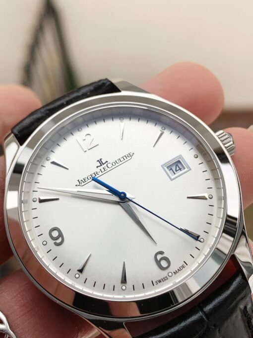 Master Grande Ultra Thin 1548420 SS ZF 1:1 Best Edition White Dial on Black Leather Strap A899/1 - Image 4