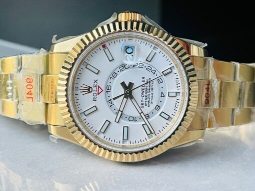 Skydweller SS/YG Noob Best Edition White Dial on SS/YG Bracelet A23J - Image 7