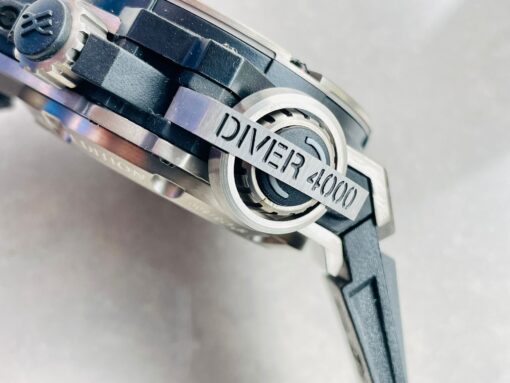 King Power Diver Oceanographic 48 mm 316l ss case black gummy strap - Image 7