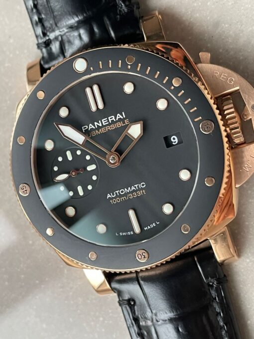 Panerai PAM974 Luminor Submersible Rose Gold VSF 1:1 Best on Black Rubber Strap AXXXIV - Image 7