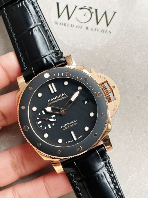 Panerai PAM974 Luminor Submersible Rose Gold VSF 1:1 Best on Black Rubber Strap AXXXIV - Image 3