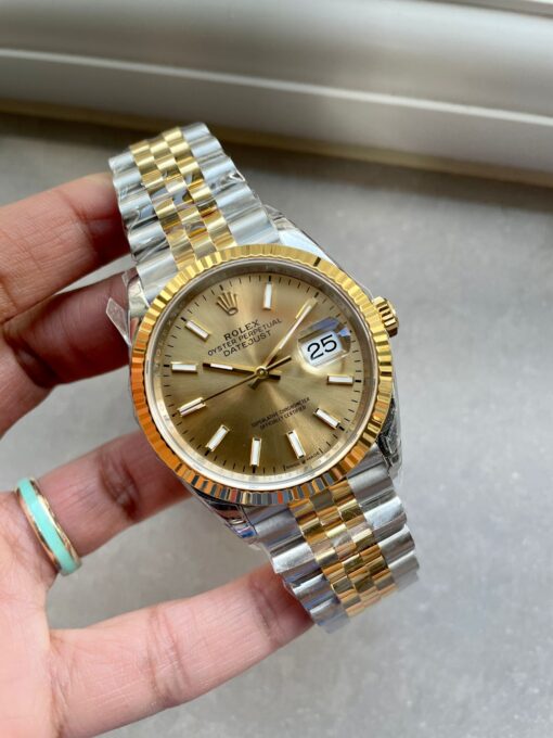 DateJust 36 SS 126233 VSF 1:1 Best Edition 904L Steel YG Stick Dial on Jubilee Bracelet VS3235