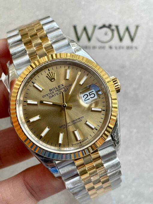 DateJust 36 SS 126233 VSF 1:1 Best Edition 904L Steel YG Stick Dial on Jubilee Bracelet VS3235 - Image 6