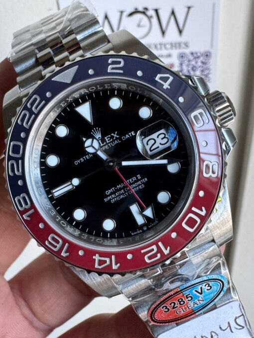 GMT-Master II 126710 BLRO PEPSI Blue/Red Ceramic Clean Factory Best Edition on Jubilee Bracelet DD3285 CHS GMT Master - Image 2