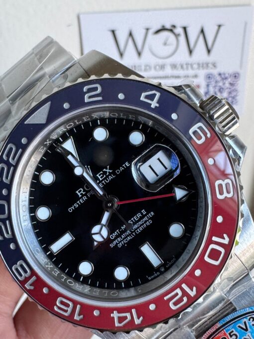 GMT-Master II 126710 BLRO Blue/Red PEPSI Ceramic Clean Factory Best Edition on Oyster Bracelet DD3285 CHS GMT Master - Image 3