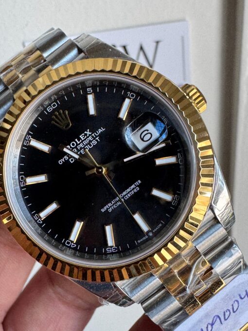 Datejust 41 904L YG/SS Black Dial Sticks on bimetal YG/SS Jubilee Bracelet VSF VS3235 - Image 2